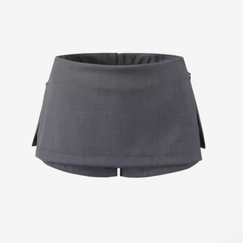 Grey Mini Peekaboo Skort